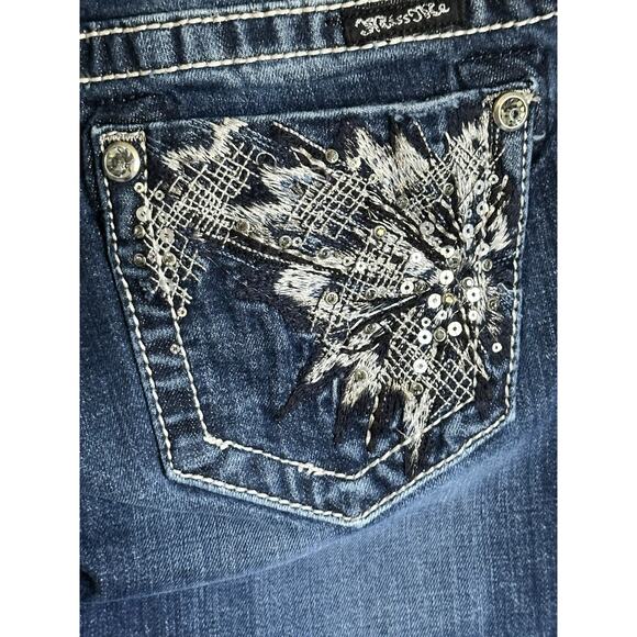 Miss Me JP5775B Bootcut Blue Jeans stretch low-rise blue Size 25 - Picture 6 of 16
